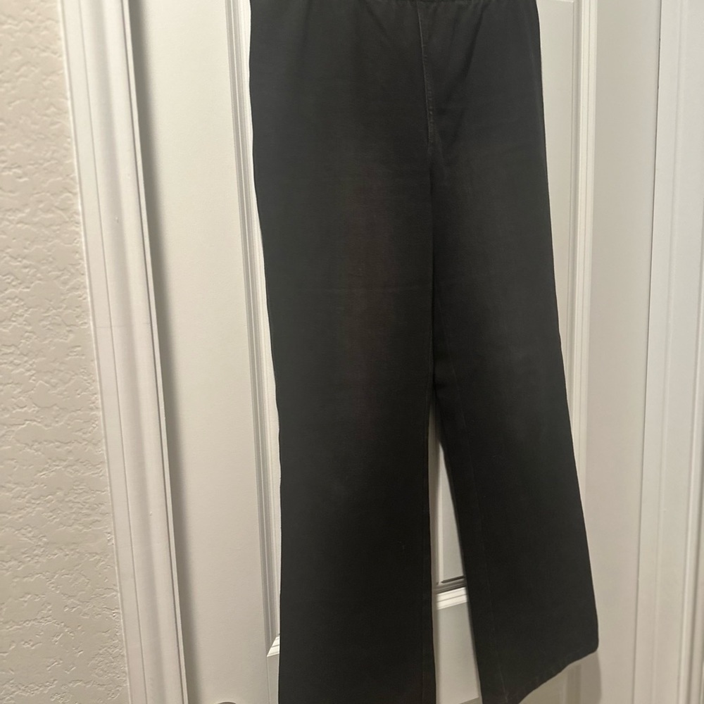 Soft Surroundings Jeans Black Elastic Waistband Summer Spring Casual Size medium - Picture 4 of 9